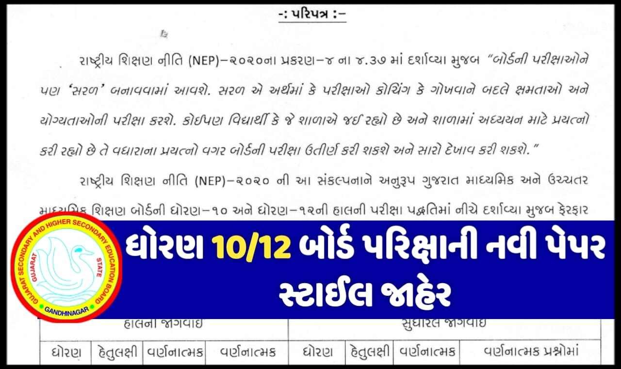 SSC HSC New Paper Style: