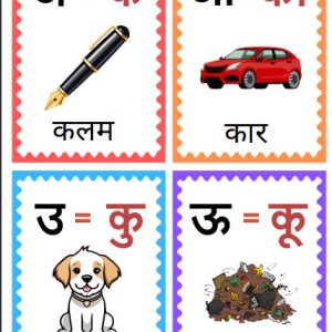 Hindi Alphabet Flashcards printable pdf