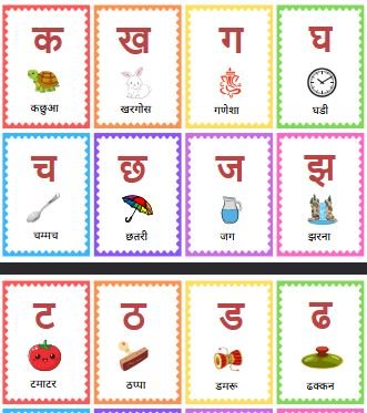 Hindi Alphabet Flashcards all free pdf